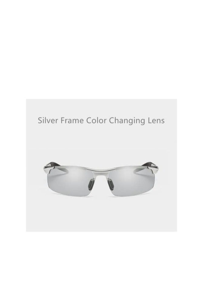 Aluminum-Magnesium Spectacle Frame Polarized Sports Sunglasses - Image 2